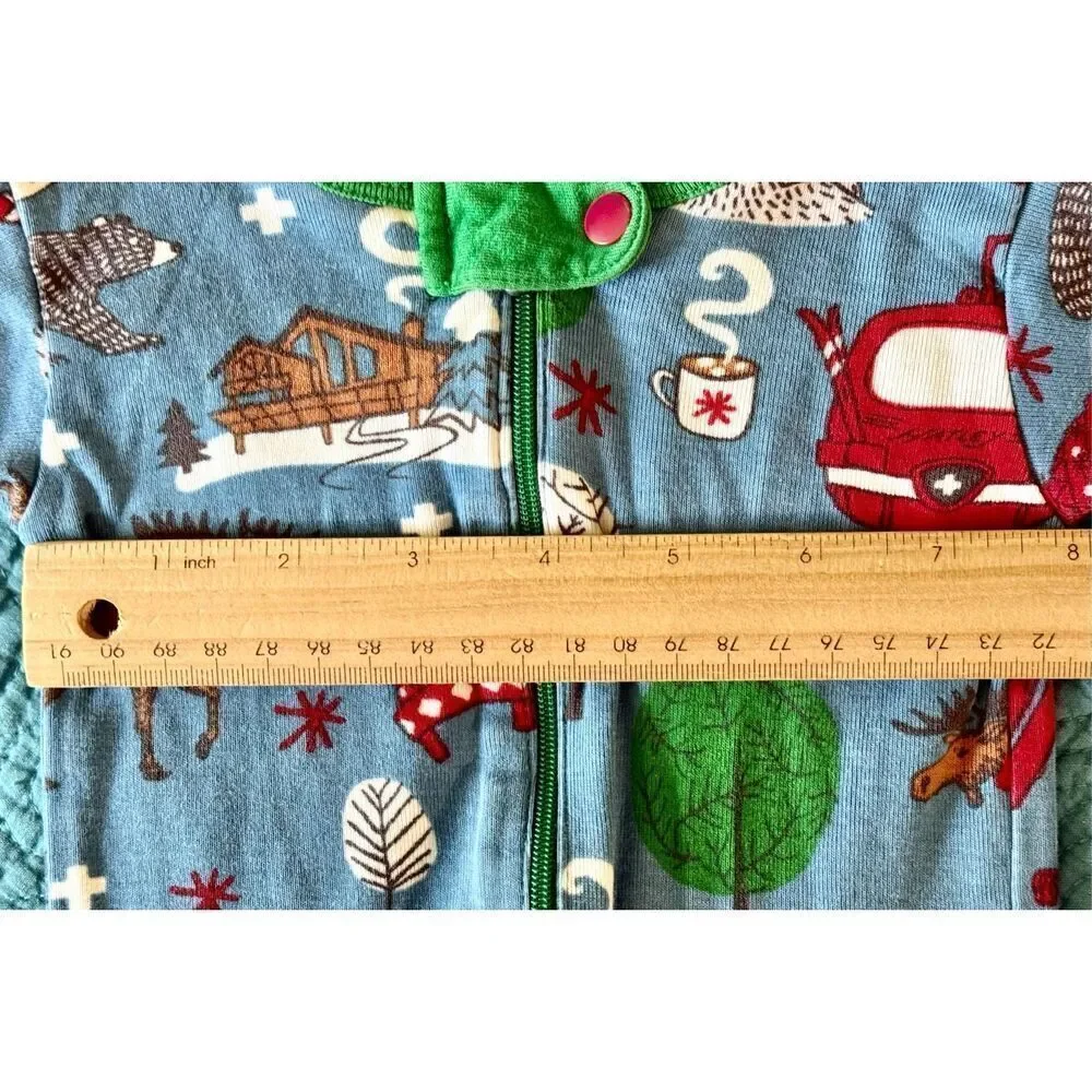 Pottery Barn Kids & Hatley Kids Bundle Christmas Santa Nursery Sleepwear Footsie